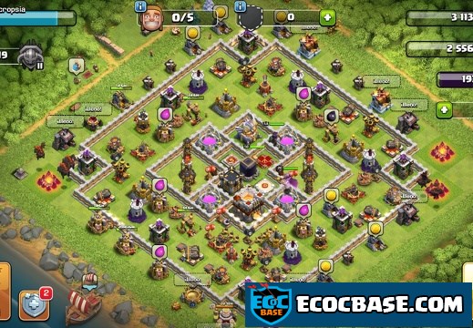 #0913 Base Layout for Protect Elixir TH11, Proteger Elixir Ayuntamiento 11