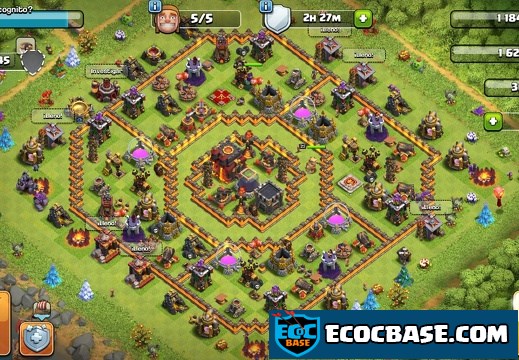 #1270 Farming Base Layout for TH10, Proteger Elixir Oscuro y Farming