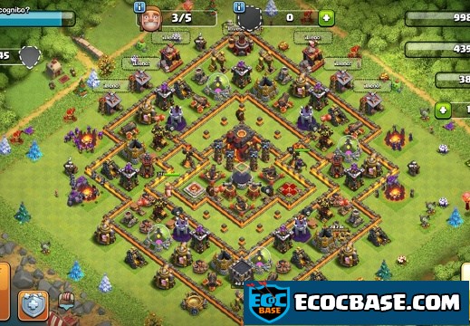 #1287 Farming and Pushing Base Layout Protect Dark Elixir, Proteger Elixir Oscuro Kill Zone