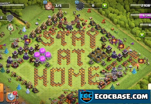 #1445 Fan Art: Stay at Home Base Layout for TH10, CODVID19 Coronavirus