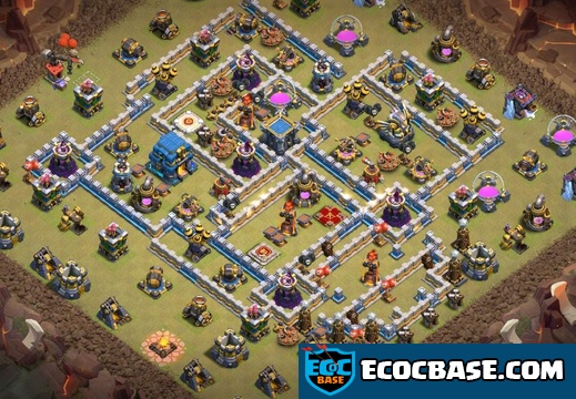 #1779 PRO War Base Layout for TH12 by Stronghold, Diseño de Guerra PRO Ayuntamiento 12